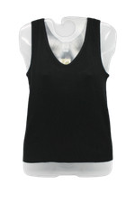 Women's wide shoulder shirt, warm cotton SPIDER, black cod.072302