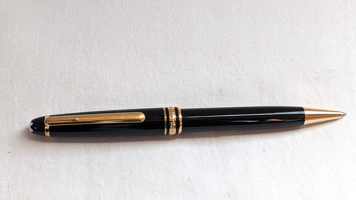 Montblanc Meisterstuck Pix Ballpoint Pen Black w Gold Trim Pre