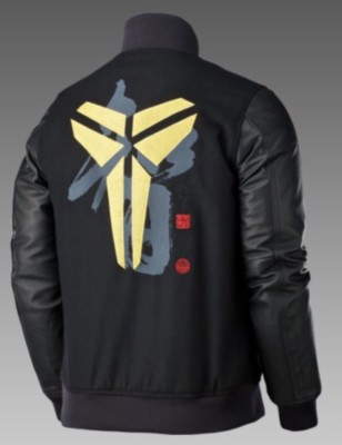 Nike KOBE Black Mamba Day GOLD Leather Wool Destroyer Jacket Nike KOBE Black Mamba Day GOLD Leather Wool Destroyer Jacket