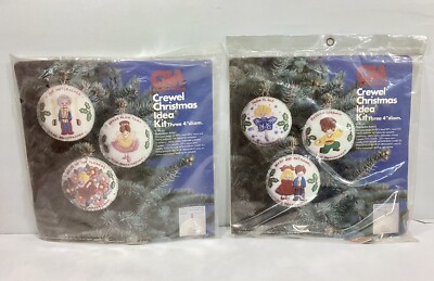 Lot of 2 Columbia Minerva Crewel Christmas Idea Kits - Nutcracker Suite I & II