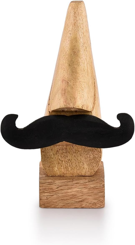 Display Stand Handmade Wooden Nose Shaped Spectacle Specs Eyeglass Holder Stand - Picture 3 of 5