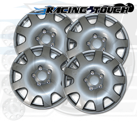Metallic Silver 4pcs Set #502 15" Inches Hubcaps Hub Cap Wheel Cover Rim Skin - Picture 5 of 5