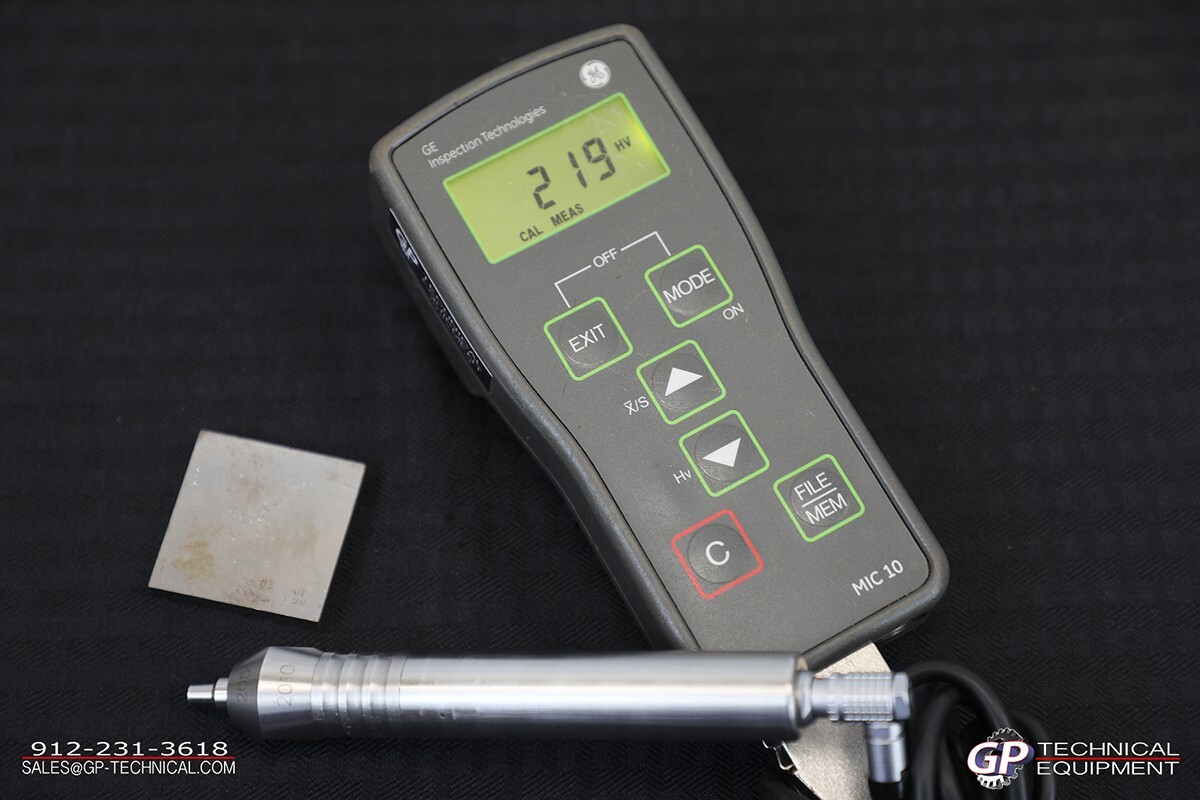 GE Inspection Technologies MIC 10 w/MIC 201 Probe Hardness Tester - Waygate NDT