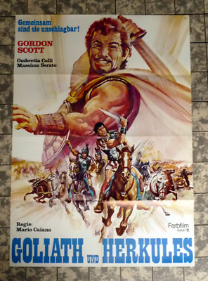 GOLIATH UND HERKULES * A1-FILMPOSTER  Ger 1-Sheet GORDON SCOTT Tiger von Sardes
