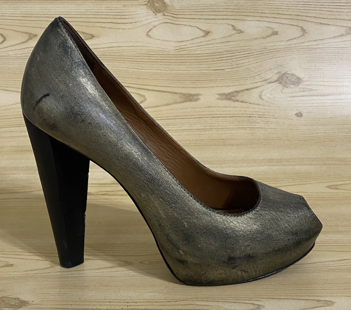 Dark bronze store heels