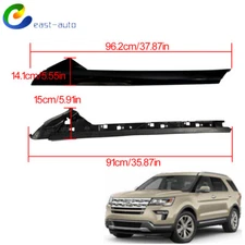 For Ford Explorer 11-19 Black Pair Windshield A-Pillar Molding Trim Right Side