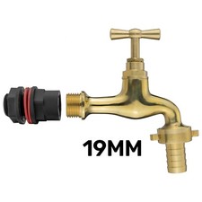 Water Butt Replacement Tap Solid Metal Lever Bib Outlet Barb Quick Hosepipes UK