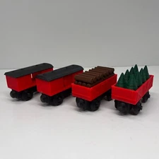 Wooden Railway Compatible Cargo & Box Car Train  Custom Made Thomas Friends (R)