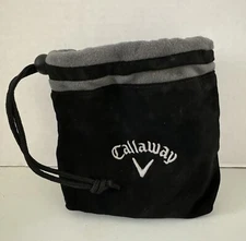 Callaway golf Valuables Bag Cinch Pouch Keys  Balls Money Accessories Black Gray