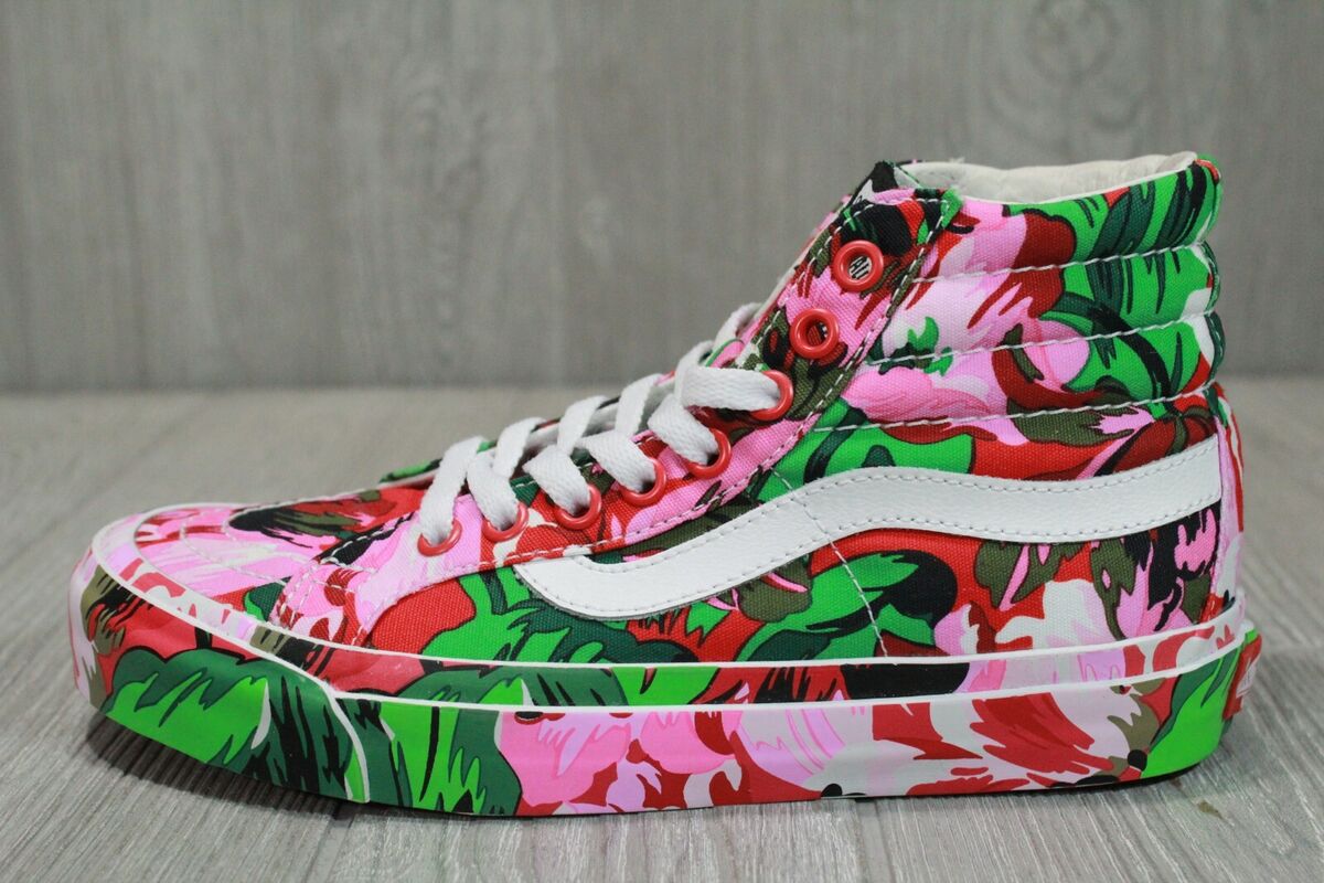62 Rare VANS x Kenzo Paris OG Sk8-Hi LX Floral Green Shoes 62 Rare VANS x Kenzo Paris OG Sk8-Hi LX Floral Green Shoes