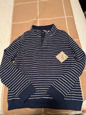 *Brand New* Paradise Collection Blue Striped Pullover Men's Medium