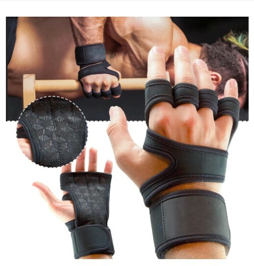 Guanti Da Palestra Uomo Donna - Antiscivolo Con Protezione Polsi Per Sollevamento Pesi E Crossfit - Foto 7