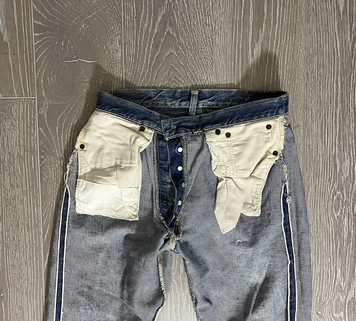 Vintage Levis 501 XX 1950's big E Button Fly Redline Vintage Levis 501 XX 1950's big E Button Fly Redline
