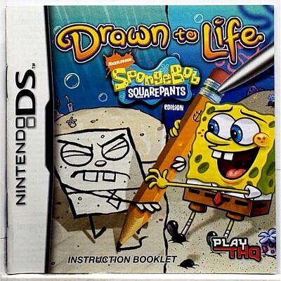 Drawn To Life Spongebob Squarepants Edition Nintendo DS Game 