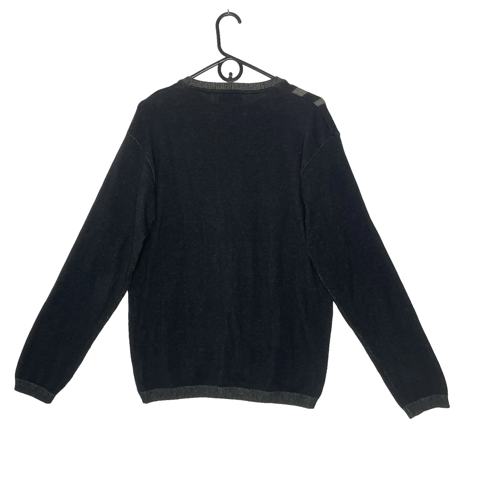 Suéter Pullover Y2K Axcess Para Hombres Crew M Manga Larga Patinador Grunge Ropa de Calle Foto 2 de 4