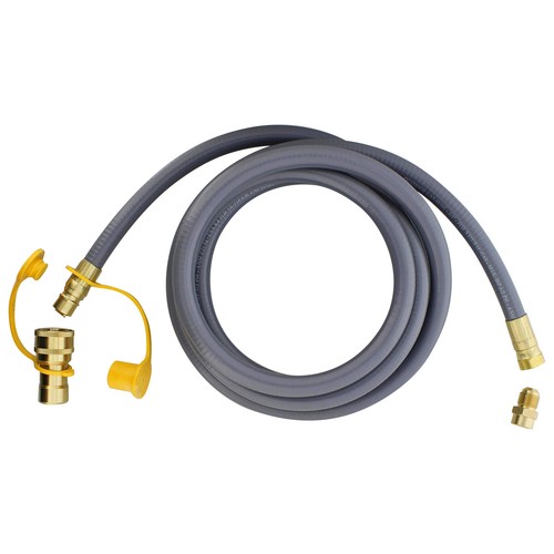 Natural Gas Grill Hose, 12ft - Flexible Gas Line Quick Connect Gas Hose 3/8in... - Picture 7 of 7