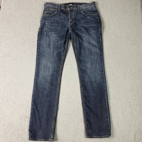 Hudson Blake Jeans Mens 34x31 Blue Slim Straight Denim Stretch Casual Pants Read - Picture 2 of 22