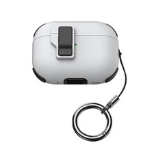 White Protective Case with Mechanical Switch for AirPods Pro 2