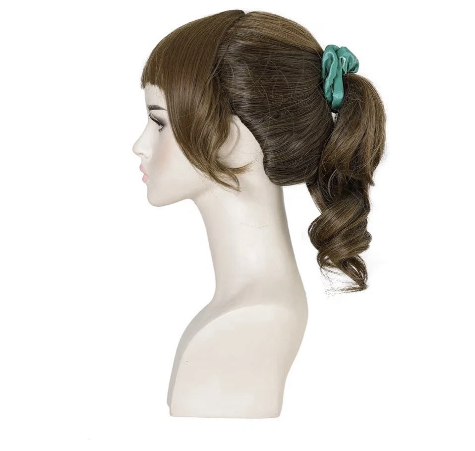 Pelucas Ombre Cortas con Cola de Caballo Navidad Año Nuevo Fiesta Ocasión Foto 2 de 4