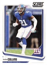 Landon Collins New York Giants 2018 Score Panini Football Card #236
