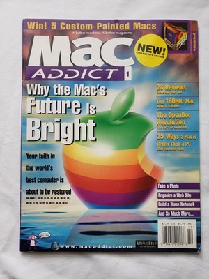 ''Mac Addict'' magazine premiere issue #1 September 1996 Bandai Apple Pippin