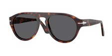 PERSOL PO3370S 24 B1 Havana Dark Grey 56 mm Unisex Sunglasses