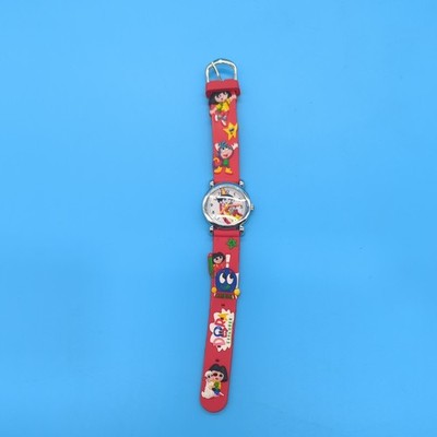 Nickelodeon Dora the Explorer Kids Analog Quartz Watch Red Rubber Strap