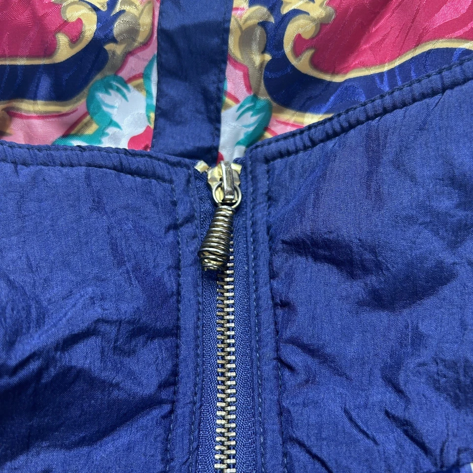 Vintage East West Windbreaker Jacket Size Medium Color Block Multicolor Abstract - Image 3 of 4