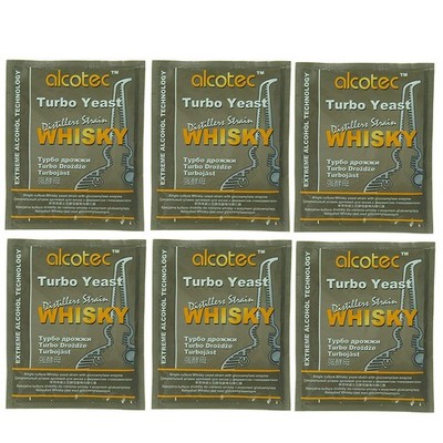 Alcotec Whiskey Turbo Yeast (Pack of 6)