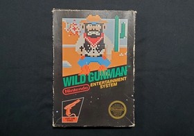 Wild Gunman (Nintendo NES, 1985) 5-SCREW COMPLETE OG Foam Authentic BLACK BOX