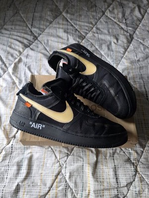 Nike Air Force 1 Off-White/Black Size 13