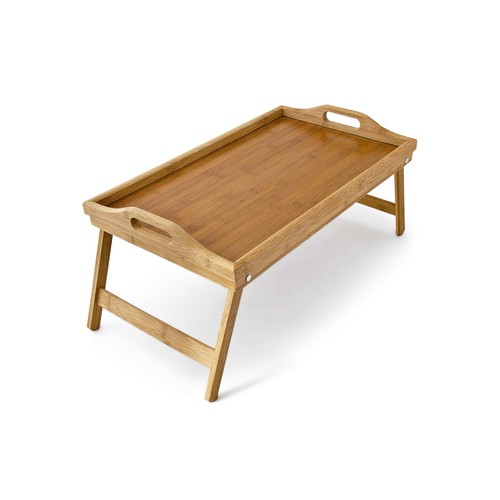 Bambus betttablett Bett-Tablett Frühstückstablett Klapptisch leicht natur - Bild 8 von 8