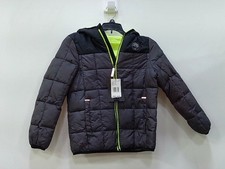 Gerry Torque Puffer Jacket Full-Zip Lightweight Hooded Boys Small Grey