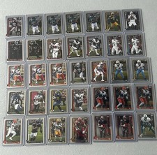 2025 Topps chrome base rookie lot - 35 cards including Quinshon and Treyveon 