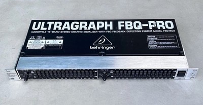 Behringer Ultragraph FBQ-Pro Audiophile 15 Band Stereo Graphic Equalizer FBQ1502