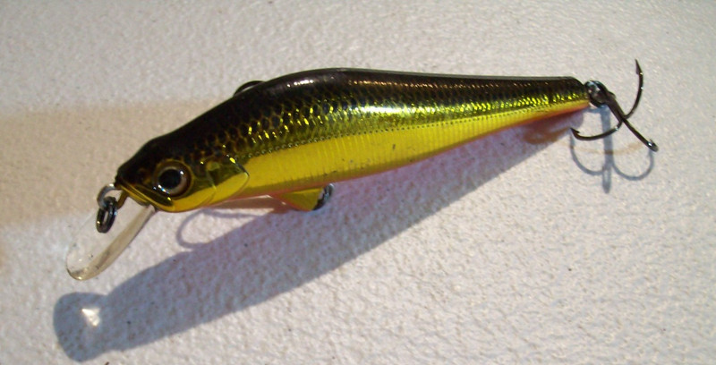 DAIWA T.D. MINNOW DARTIST SP FISHING LURE IN BLK/GOLD