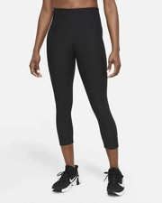 NWT Women Nike Sculpt Hyper Tight Fit Crop Leggings Black Small BQ3557-010