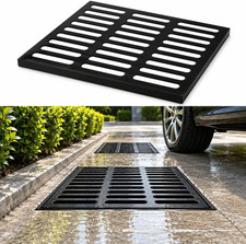 24X24In Cast Iron Drain Grate, Outdoor Replacement Drain Cover, B-Class 28100 Lb