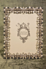 Olivia Riegel Crystal  Pearl "Suki" 5x7 Photo Frame New in Box
