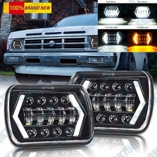Pair For 1995- 1997 Nissan Pickup Hardbody 7x6 Led Headlights Hilo Drl Lamp Pair For 1995- 1997 Nissan Pickup Hardbody 7x6 Led Headlights Hilo Drl Lamp