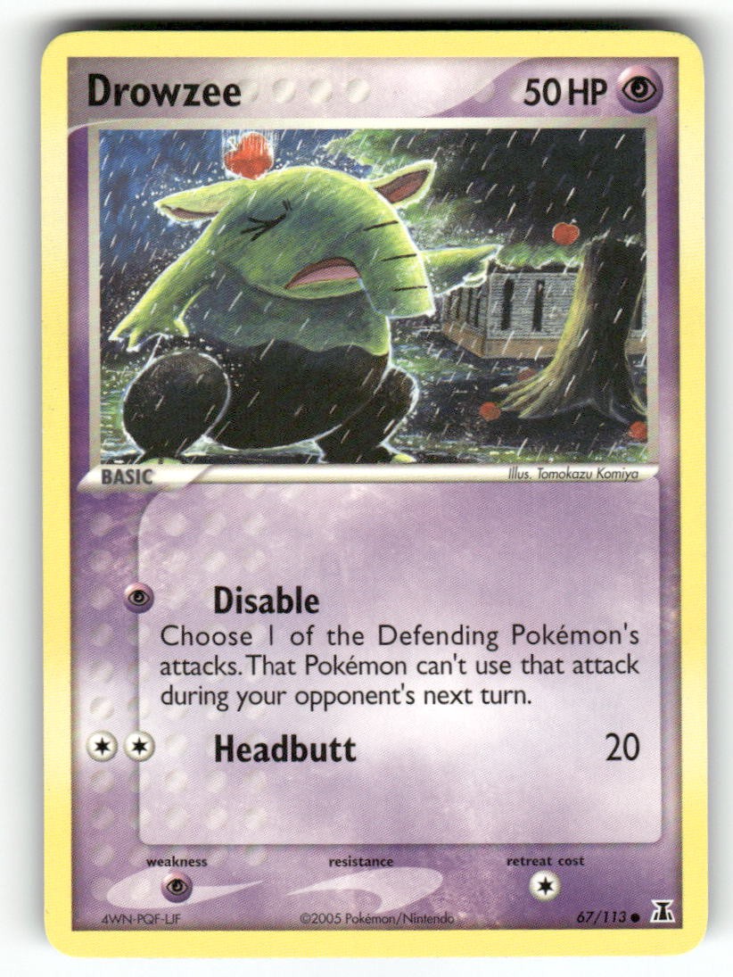 Drowzee 67/113 - C Delta Species Pokemon NM