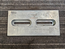 Martyr CMDIVERHZ Diver's Dream™ 12" L x 6" W x 1" H Zinc Rectangular Plate Anode