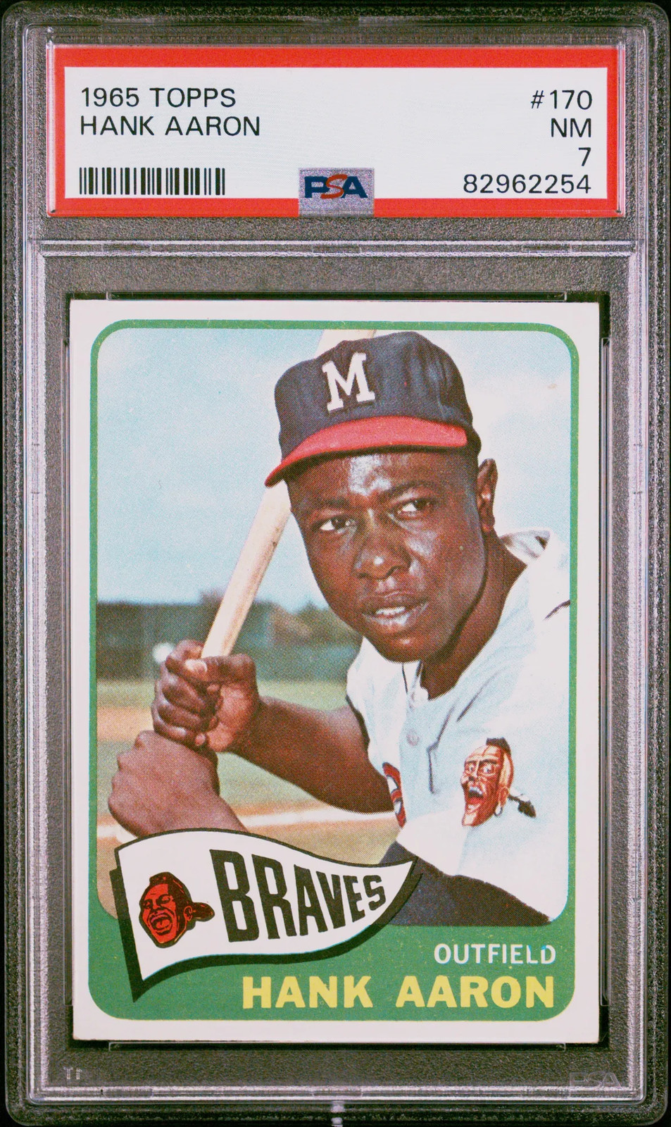 1965 Topps Hank Aaron #170 PSA 7