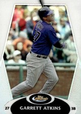 2008 Topps Finest Refractor #9 Garrett Atkins Colorado Rockies