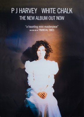P J Harvey Poster White Chalk - Original Promo Poster