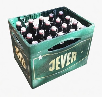 Jever Flaschenkasten gefüllt mit 20 x 330ml Swing Top Flaschen