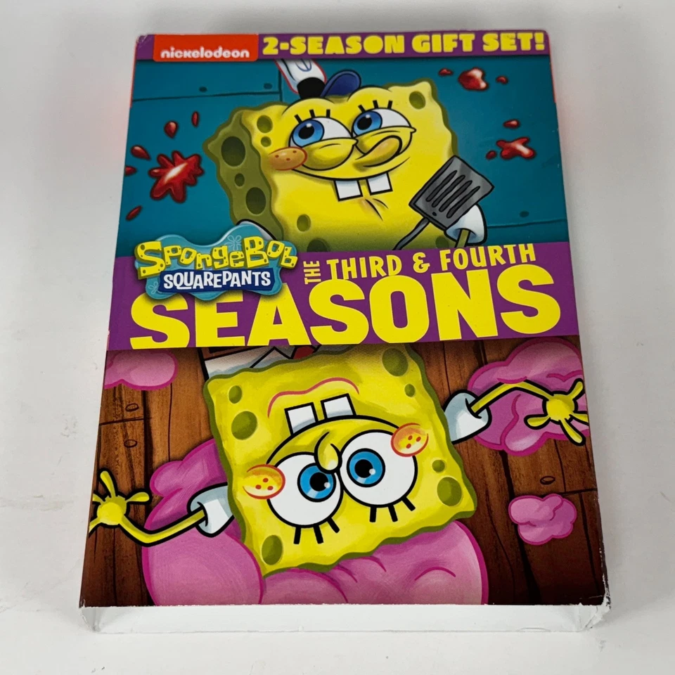 Spongebob Squarepants: Complete Third Fourth Season DVD 8 Disc Set Slipcover 3 4 - Image 2 of 4