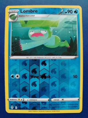 Pokemon TCG Karte - Lombre (33/203 SWSH Evolving Skies Reverse Holo 2021 Englisch)