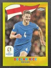 2024 Topps Chrome UEFA Euro Soccer Yellow Refractor Declan Rice #TC-18
