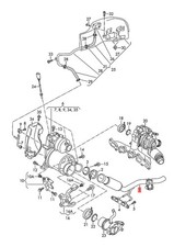 Genuine AUDI SKODA VW SEAT A3 Cabriolet Exhaust Pipe Used 5Q0253101AQ